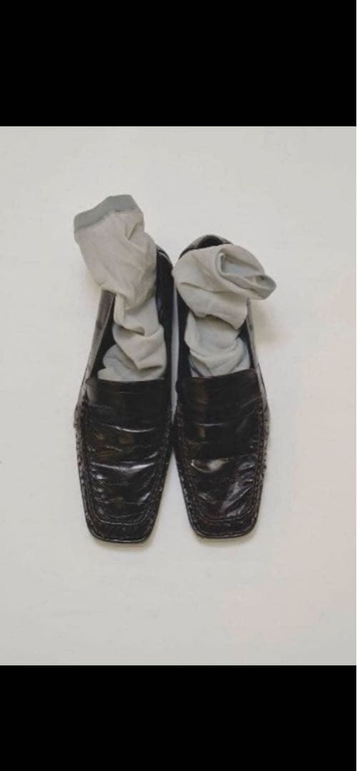 靴 todayful Squaretoe Gather Loafers