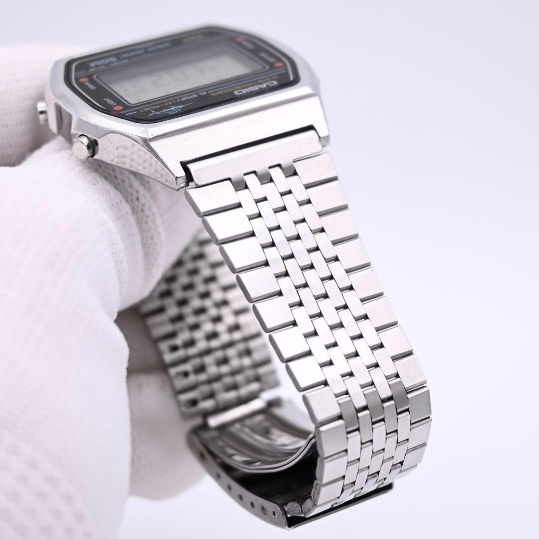 CASIO W-36 カジキ デジタル 腕時計 シルバー 新品電池 稼働品