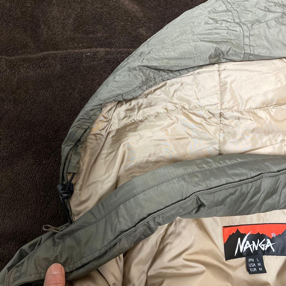 NANGA beaver ダウン 日本Lサイズ ロゴ刺繍