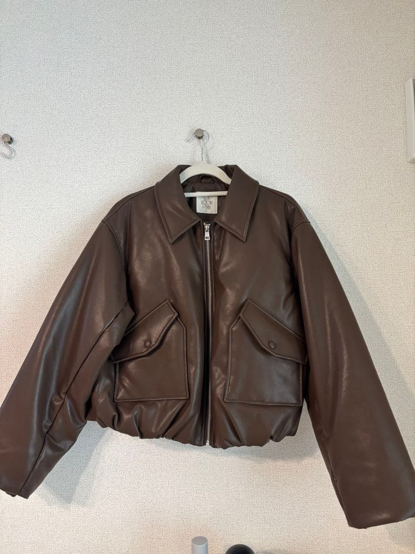 SEA ROOM LYNN ECO レザーPUFFY Zipブルゾン