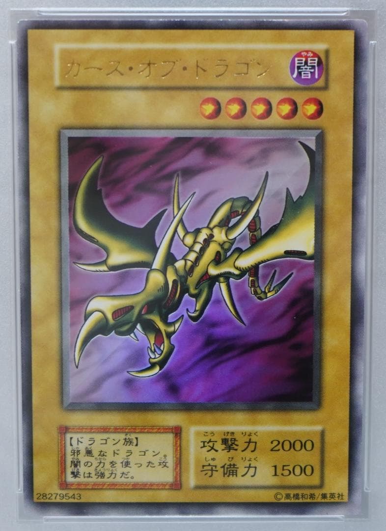 遊戯王 PSA8 完美品 ウルトラ カースオブドラゴン 初期 鑑定品