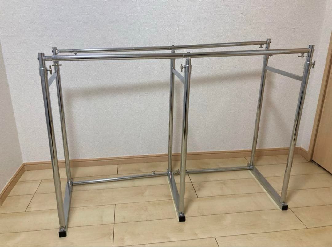 押入れ伸縮頑丈ハンガー 一間用（幅110～180cm）　ポルタ