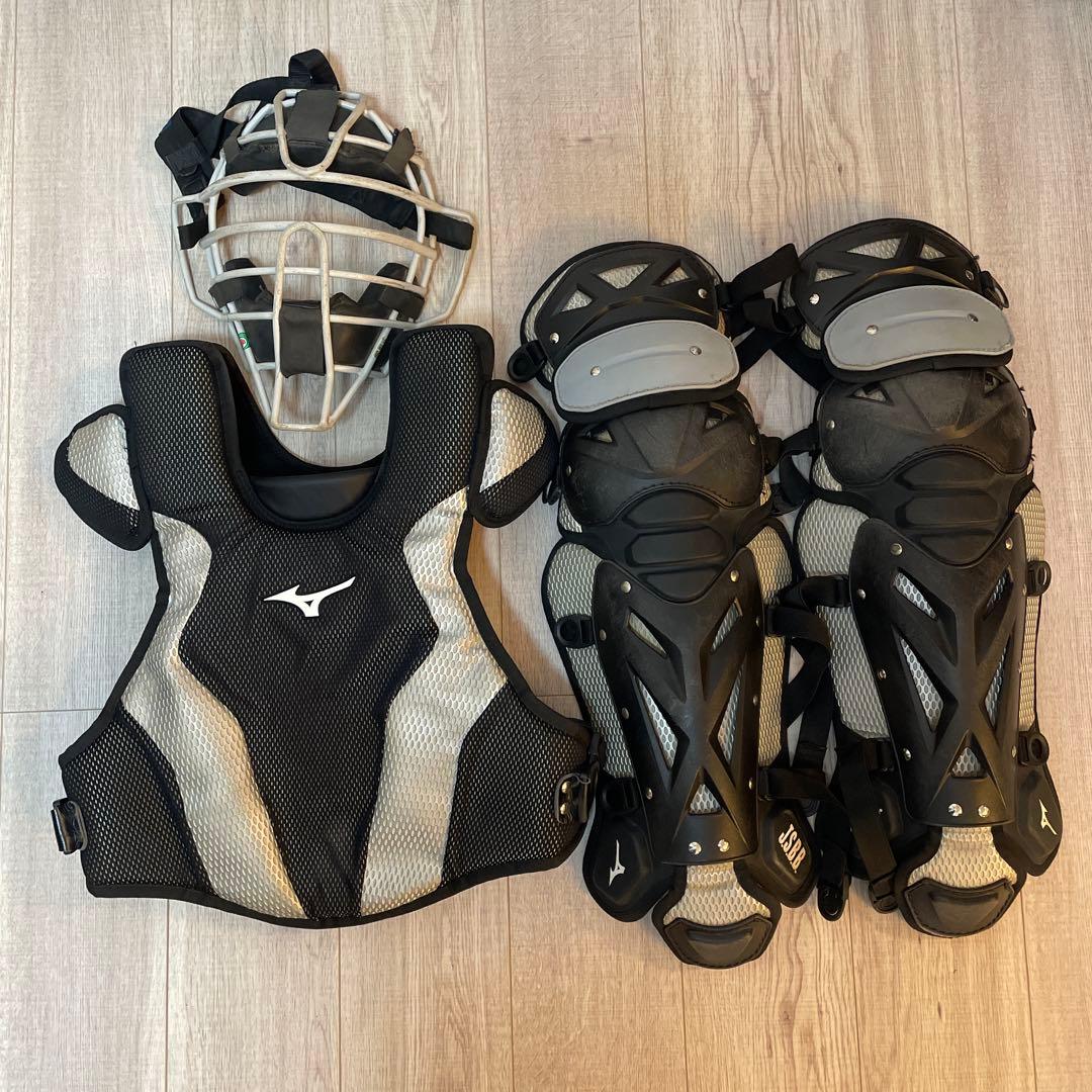 ミズノプロ　軟式防具セット　袋付き