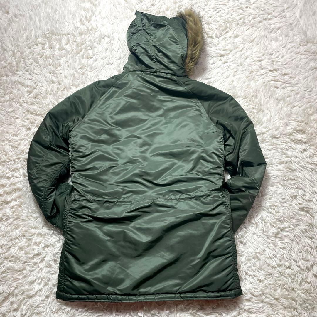 ミリタリージャケット N-3B セージグリーン 防寒 寒冷地 L 激レア