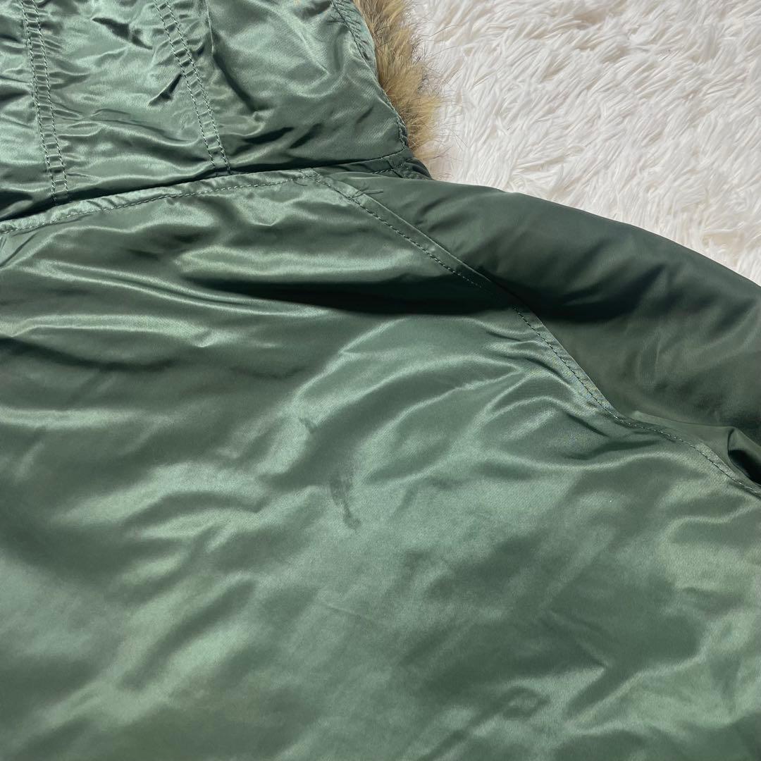 ミリタリージャケット N-3B セージグリーン 防寒 寒冷地 L 激レア