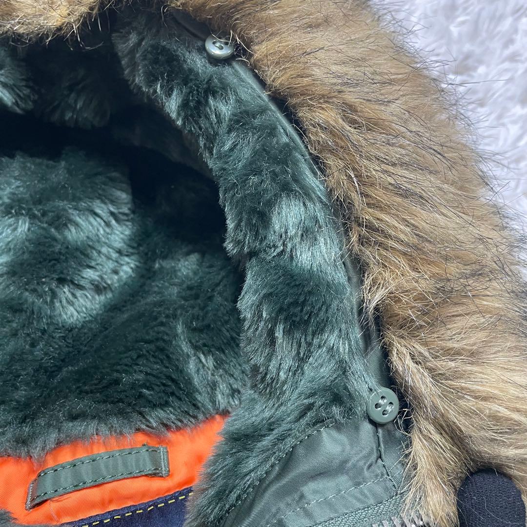 ミリタリージャケット N-3B セージグリーン 防寒 寒冷地 L 激レア