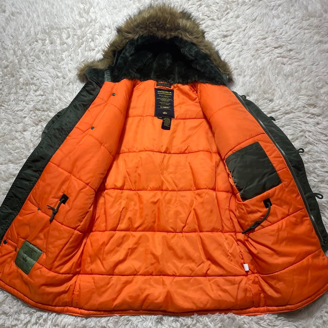 ミリタリージャケット N-3B セージグリーン 防寒 寒冷地 L 激レア