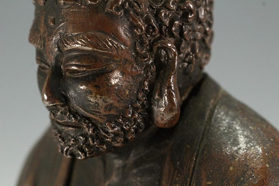 古備前 仏像 時代物(K-XA942)