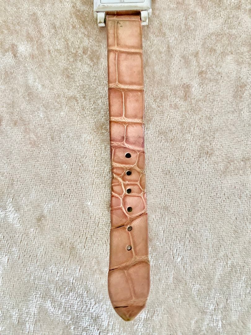 【中古品】Chopard スクエアフェイス 時計 ピンク