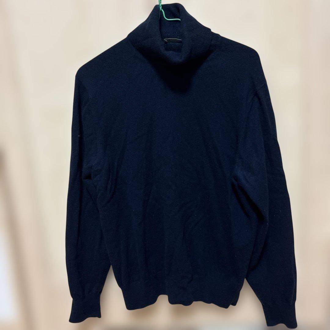 Cruciani カシミヤ タートルネックセーター ネイビー 48 クルチアーニ