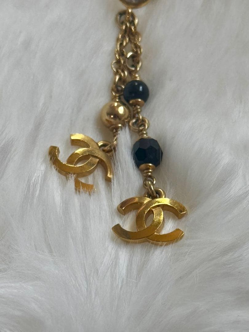 ⚠️年末セール⚠️ CHANEL ゴールド ブラック ピアス(片耳用)