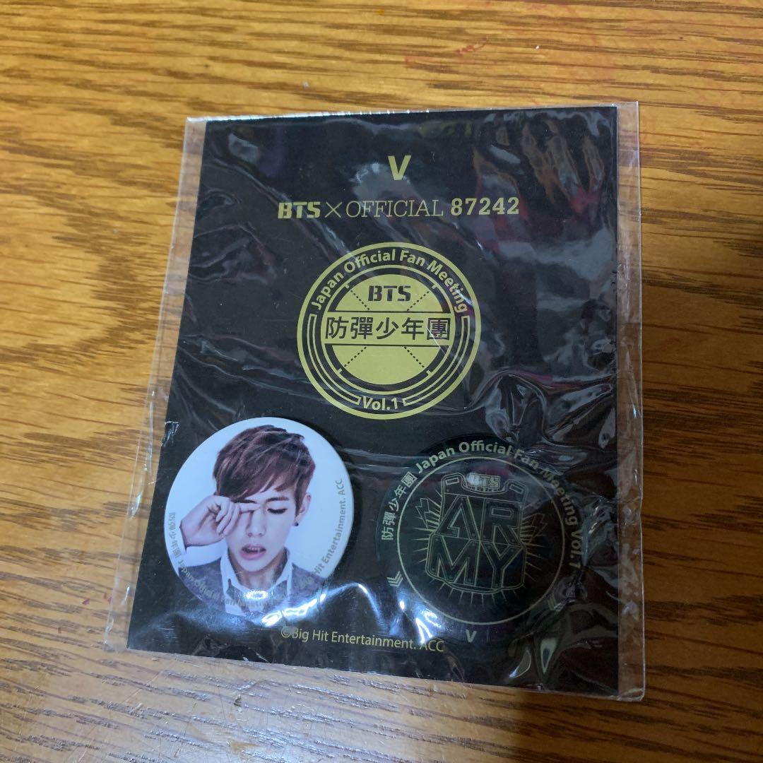 BTS×OFFICIAL87242公式缶バッジＶ