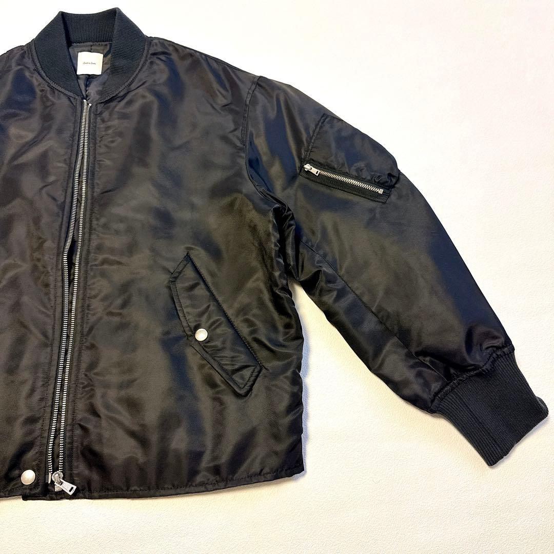 Spick & Span ナイロンツイルMA-1ジャケット 黒　38