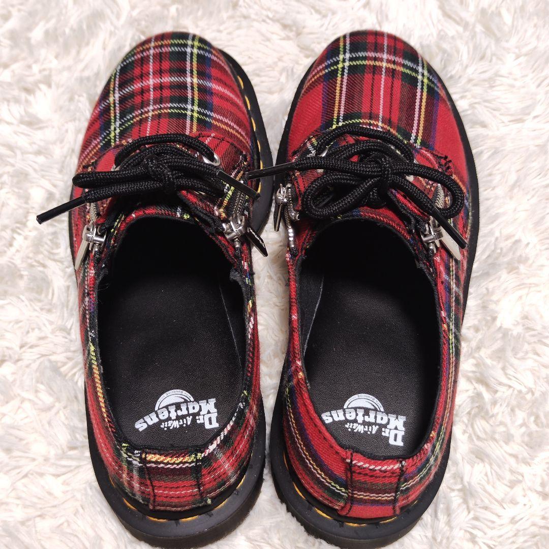 極美品✨ Dr.Martens ブーツ 3ホール 赤 タータンチェック 1461