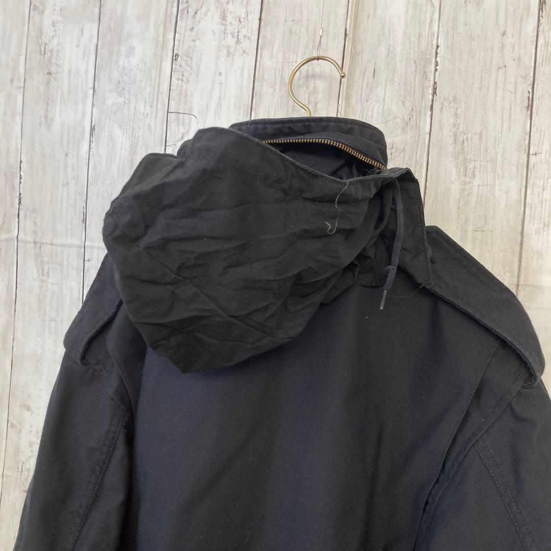 90sヴィンテージ USA製古着ALPHA M65 ミリタリージャケット　黒