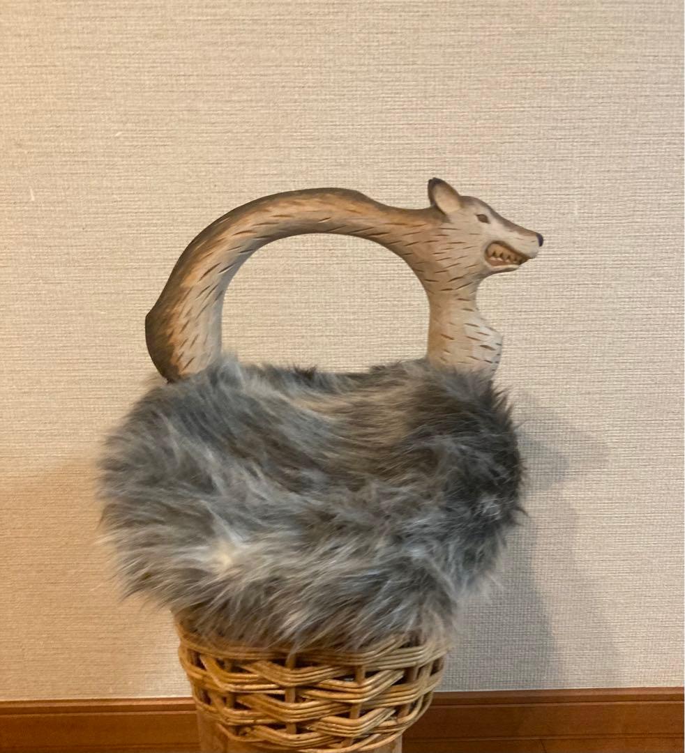 新品KIYATA 動物バスケット　かごバッグ　キヤタ