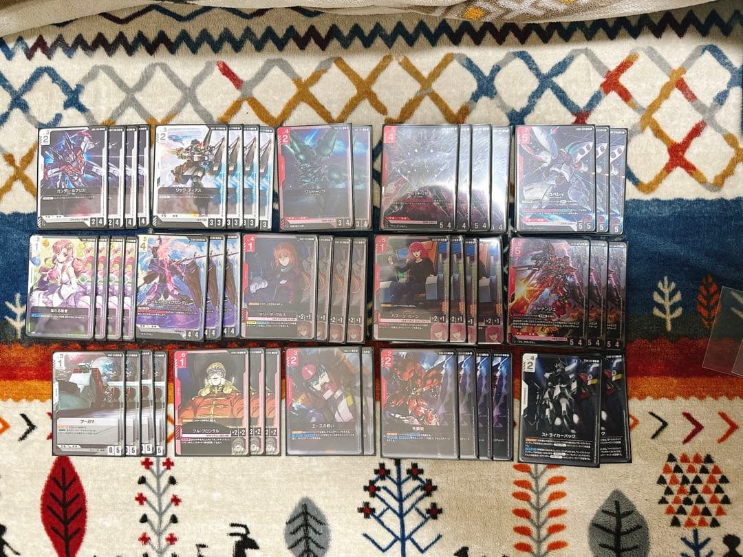 ガンダムカードゲーム　赤白ネオジオン　デッキ