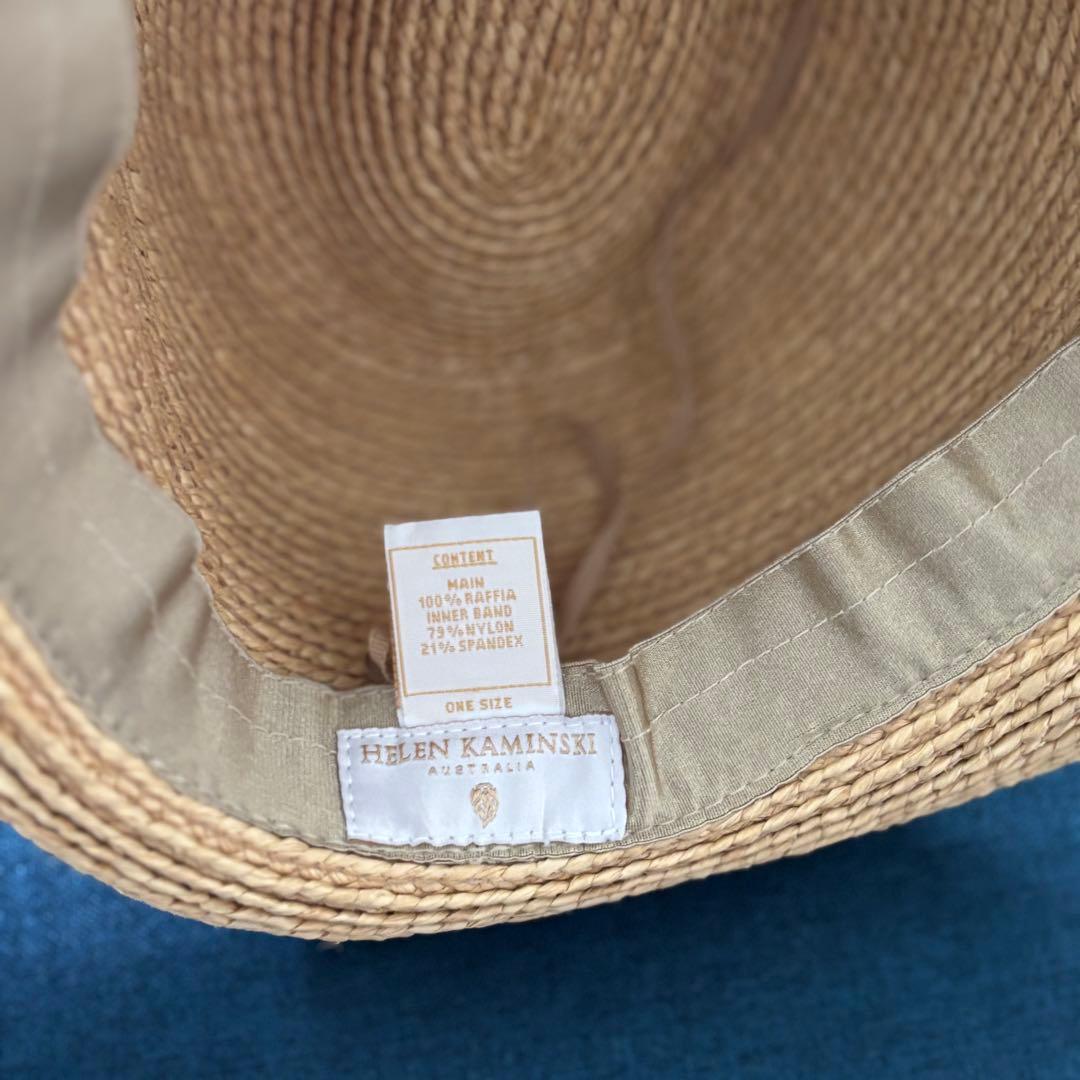 美品　ヘレンカミンスキー　HELEN KAMINSKI 麦わら帽子ストローハット