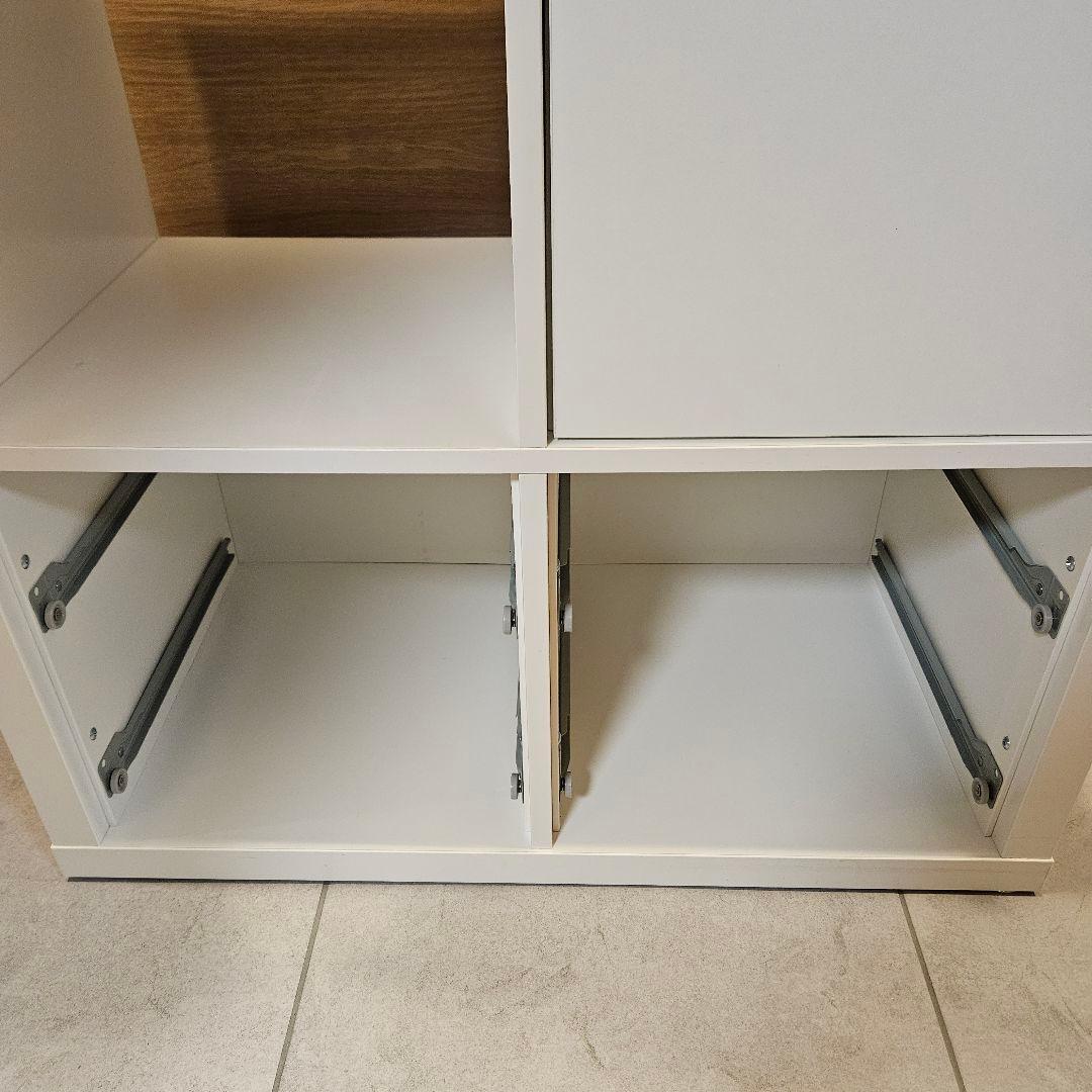 IKEA KALLAX シェルフユニット　引き出し、扉付き　完成品　カラックス