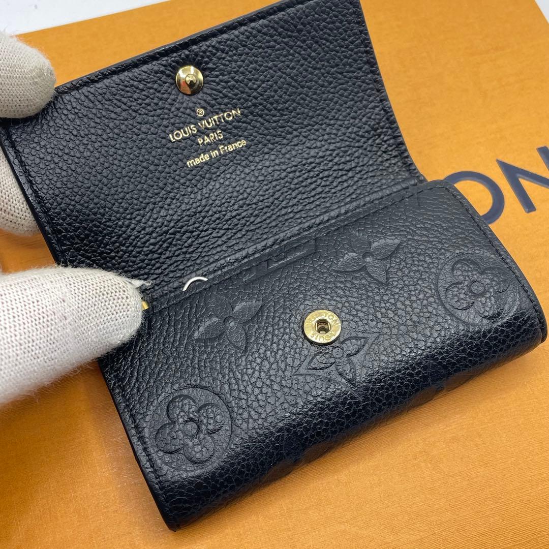 【美品】ルイヴィトン　ミュルティクレ6 アンプラント　ブラック　キーケース