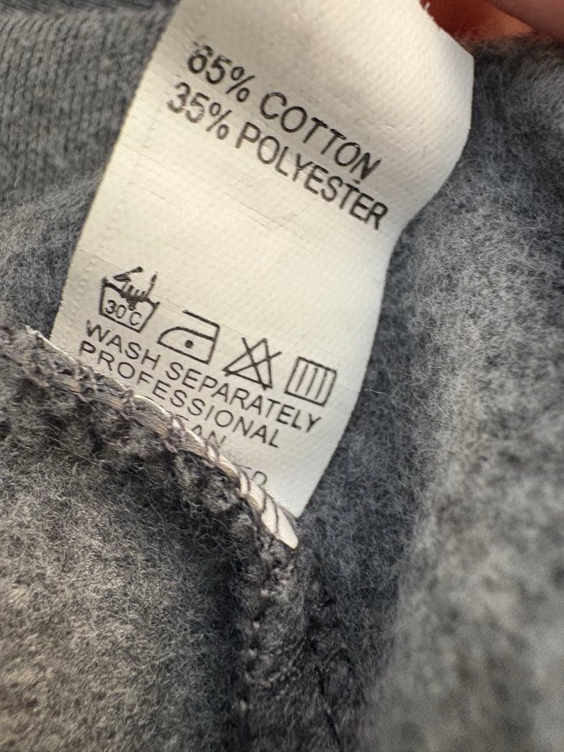 ストーンアイランド グレー ジップアップブルゾン　ロゴパッチ