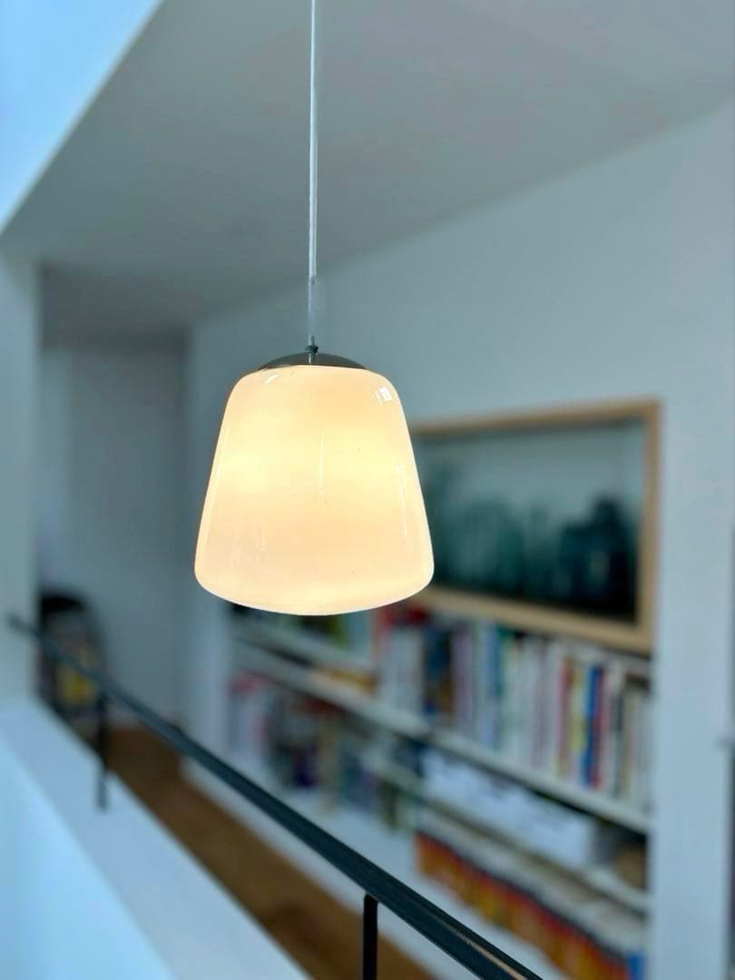 独30年代　opalin school lamp ヴィンテージ・ペンダントランプ