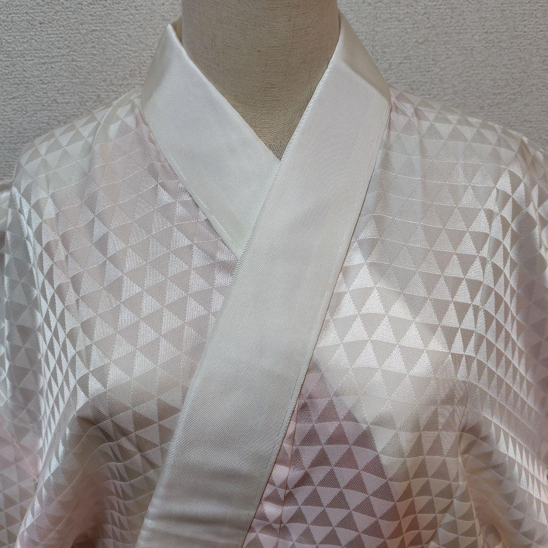 正絹長襦袢　ふるるん　洗える長襦袢　半衿付　鱗　衣紋抜　居敷当　冠婚葬祭　表示付