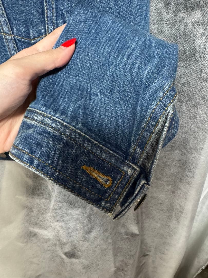 Gucci デニムジャケット クロップド丈