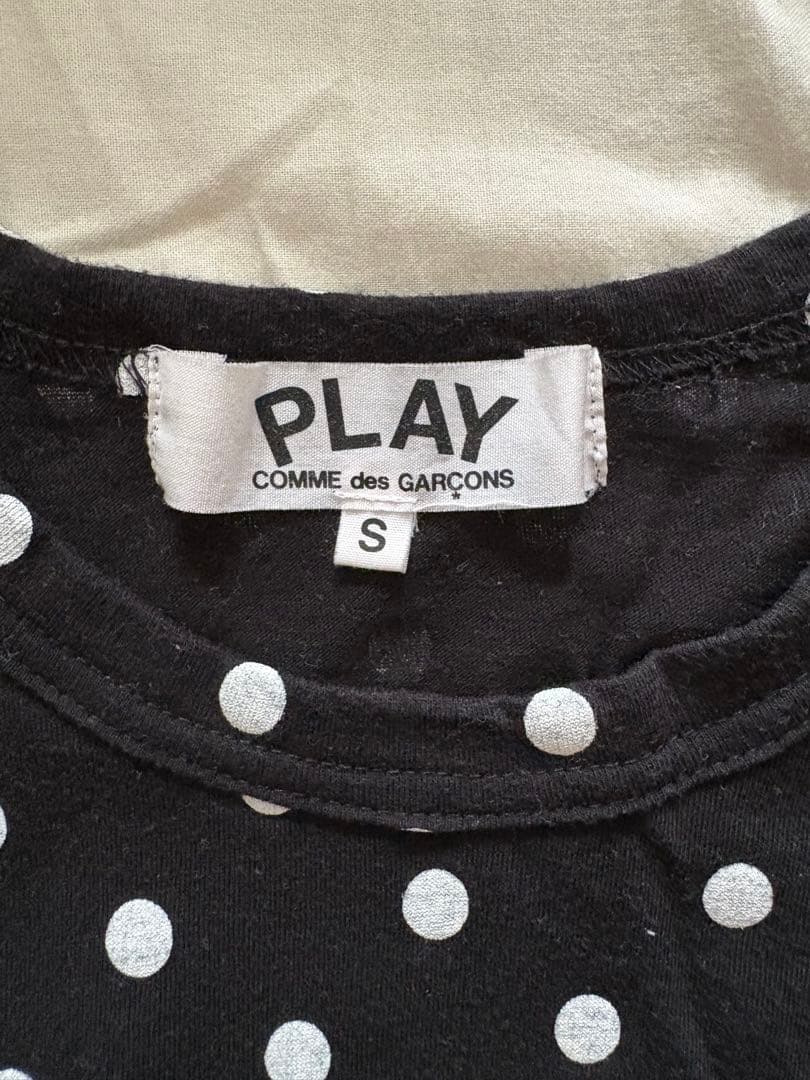 PLAY COMME des GARÇONS ドット柄 長袖Tシャツ Sサイズ