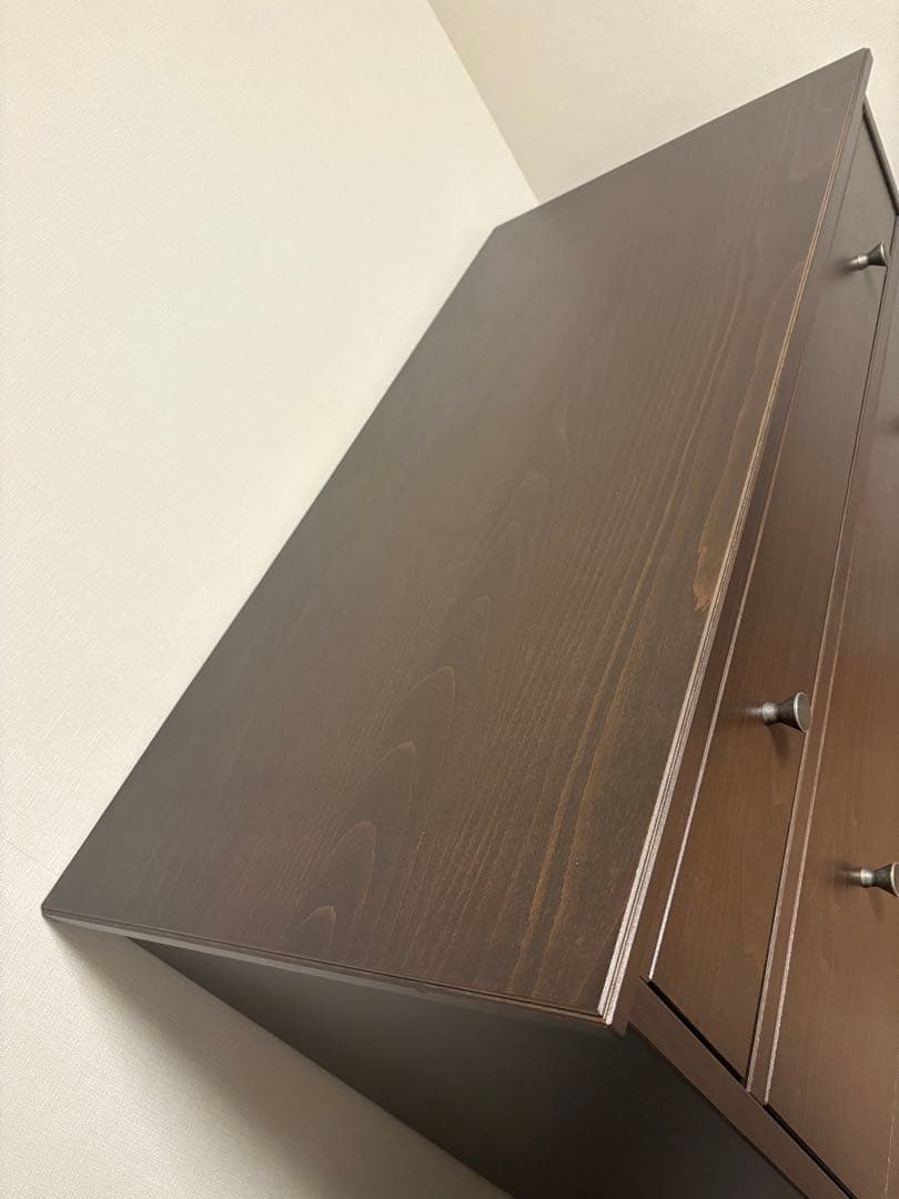 お値下げ可　IKEA イケア　ダークブラウン 4段チェスト