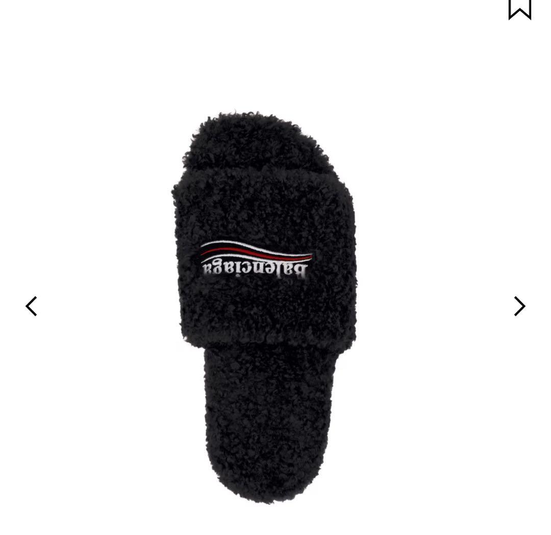 【Balenciaga 】 FURRY SLIDE サンダル　38サイズ