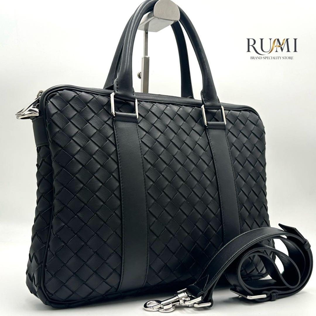 RFID搭載✨ボッテガ マキシイントレチャート ビジネスバッグ 2way A4◎