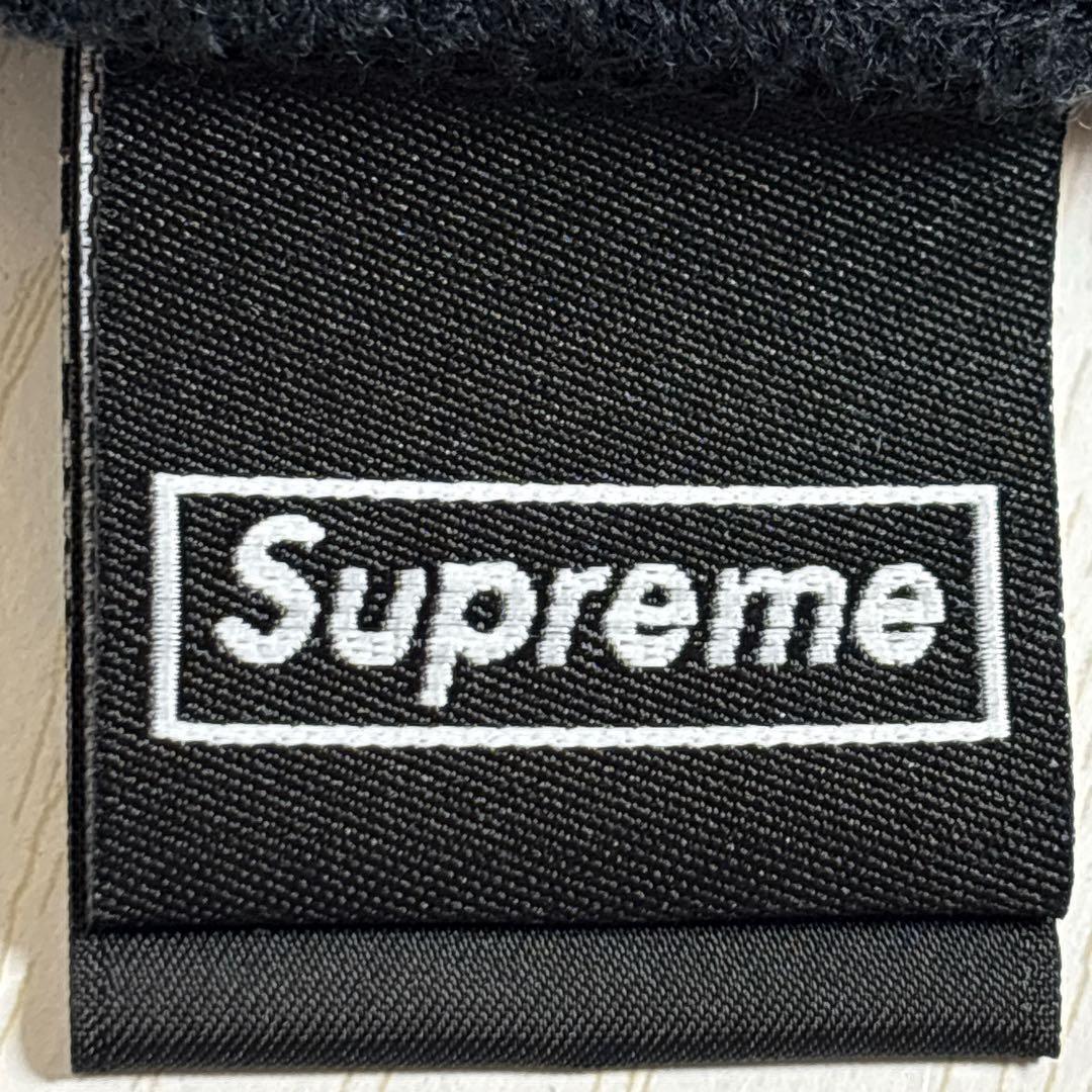 Supreme NEW ERA ニット帽　ビーニー　Sロゴ ブラック　黒