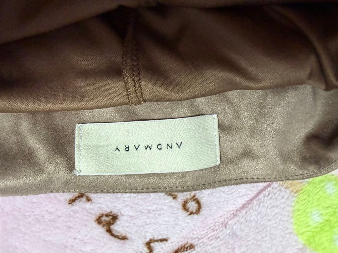 正規品 andmary Mel gather skirt brown sサイズ