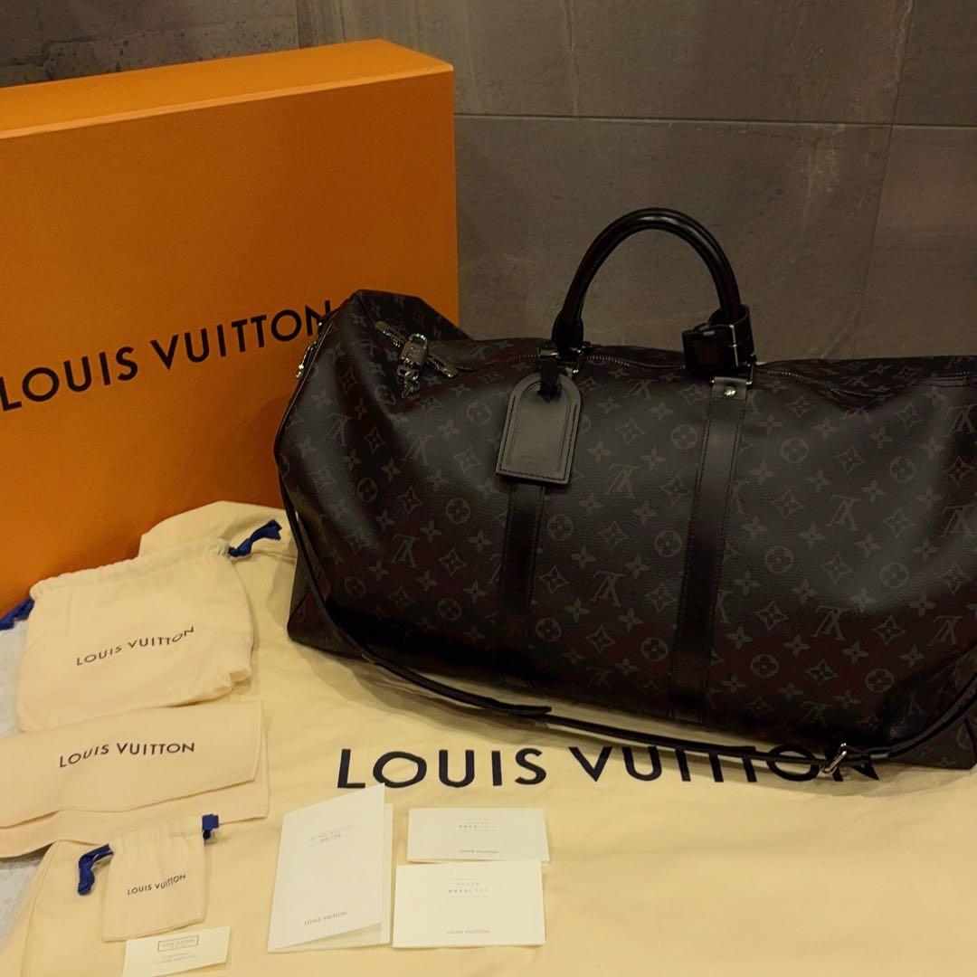 極美品 正規 ルイヴィトン モノグラム エクリプス キーポル バンドリエール55