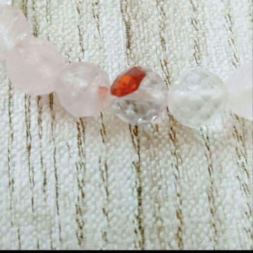 ２本セット マニカラン水晶☆ブレスレット11ミリ粒、7ミリ粒