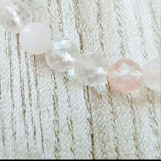 ２本セット マニカラン水晶☆ブレスレット11ミリ粒、7ミリ粒