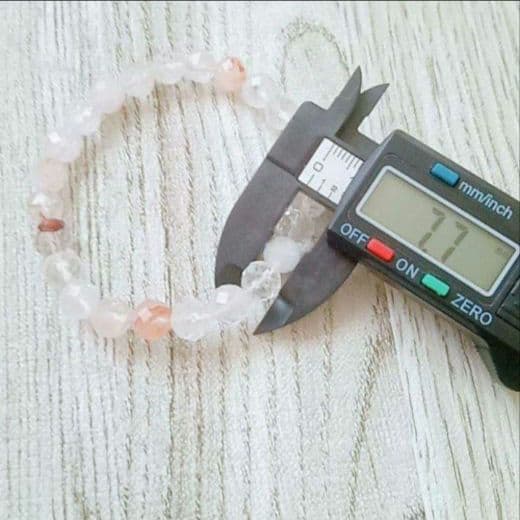 ２本セット マニカラン水晶☆ブレスレット11ミリ粒、7ミリ粒