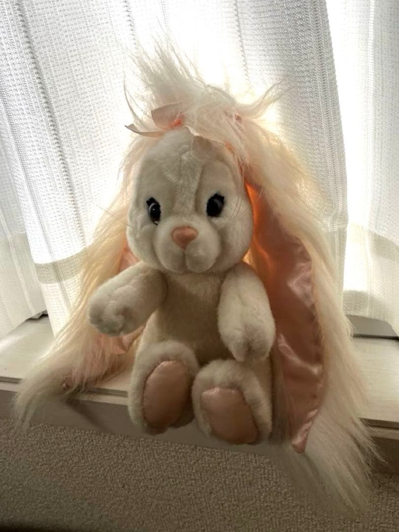 耳長うさぎのぬいぐるみ　昭和レトロ　平成レトロ