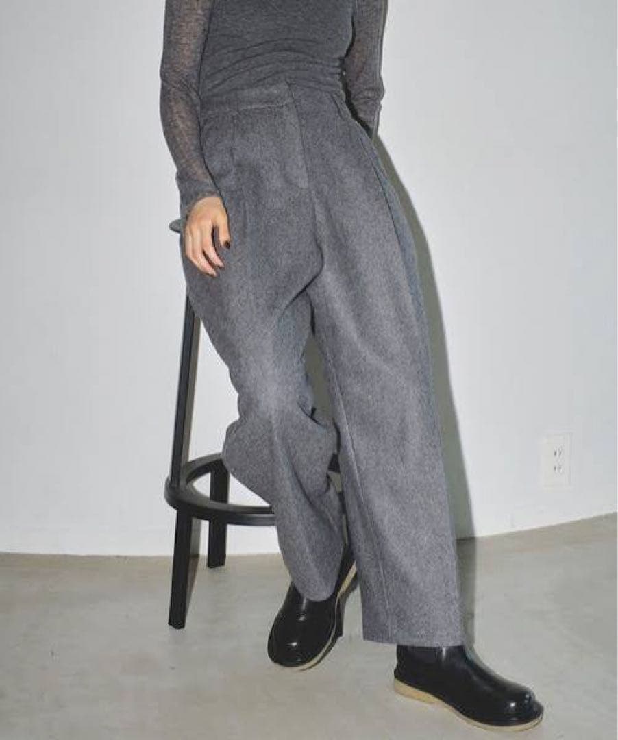 TODAYFUL グレー ワイドパンツ
