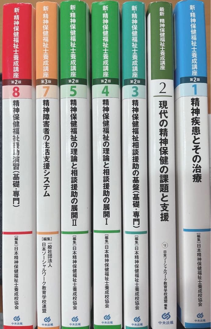 新・精神保健福祉士養成講座　1・2・3・4・5・7・8 セット