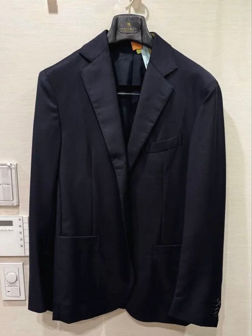 De Petrillo カシミア混ジャケット　ネイビー　50