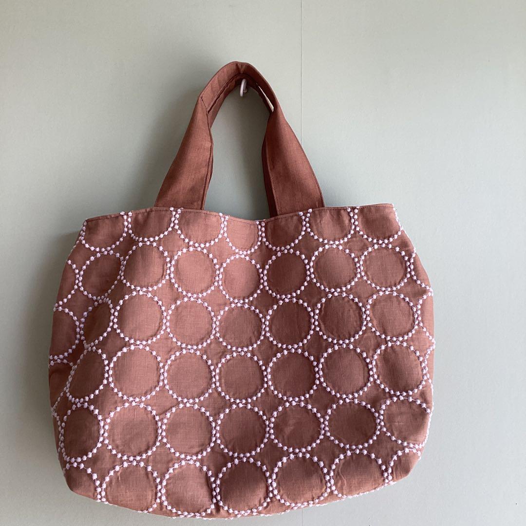 専用です！ミナペルホネン　タンバリンブラウン　トートバッグ　ハンドメイド