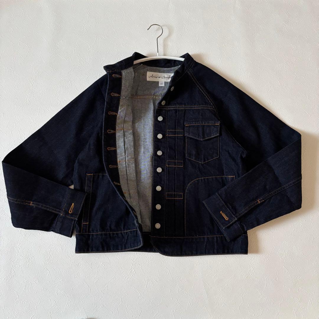 美品　si-si-si comfort BASIC DENIM JACKET