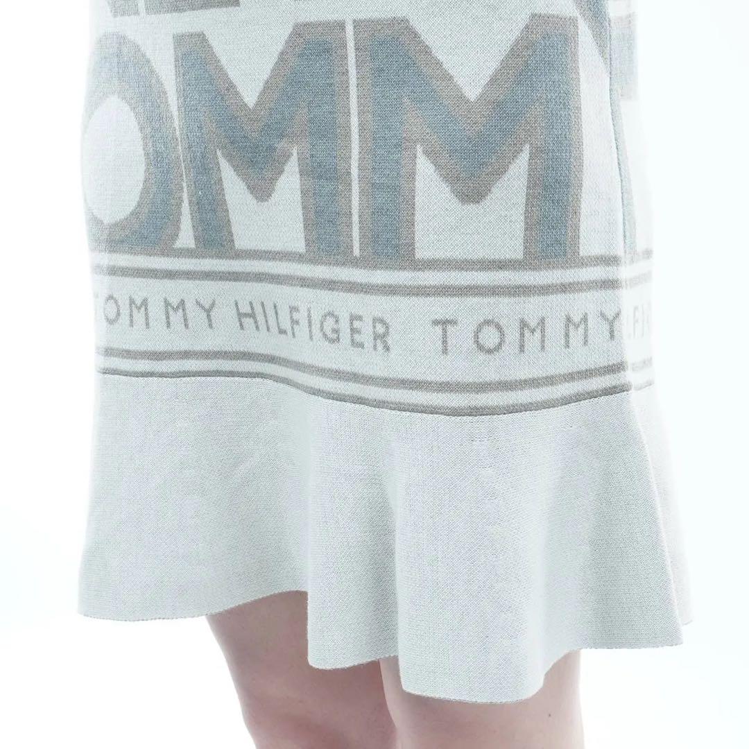   GOLF ロゴジャガード フレアニットワンピース