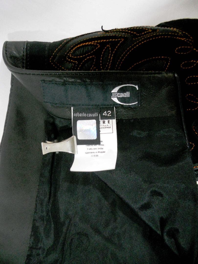 Just Cavalli 　皮　ミニスカート　サイズ４２