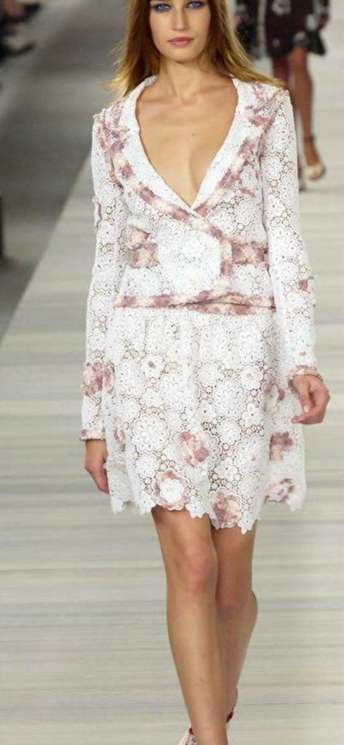 【美品✨】CHANELシャネル★レース★ジャケット＆スカート★セットアップ36