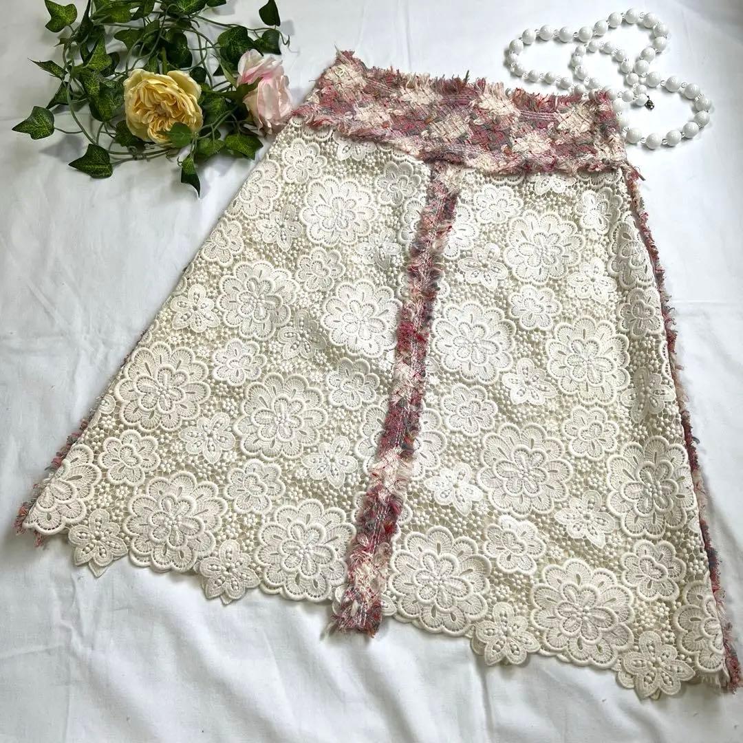 【美品✨】CHANELシャネル★レース★ジャケット＆スカート★セットアップ36