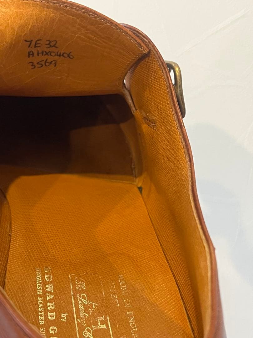 【美品】'90年代旧エドワードグリーン　シングルモンクストラップ 旧工場製