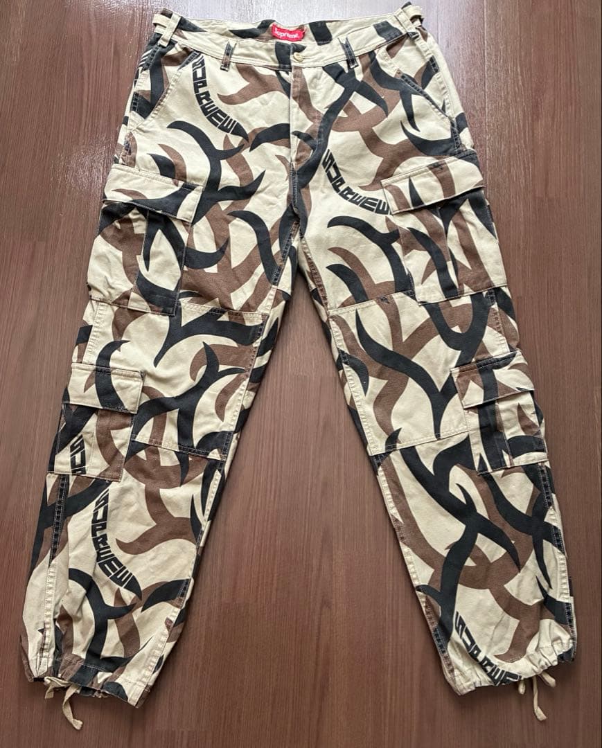 Supreme シュプリーム トライバルカモ カーゴパンツ W32たくあん